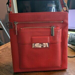 Calvin Klein Red Messenger Bag